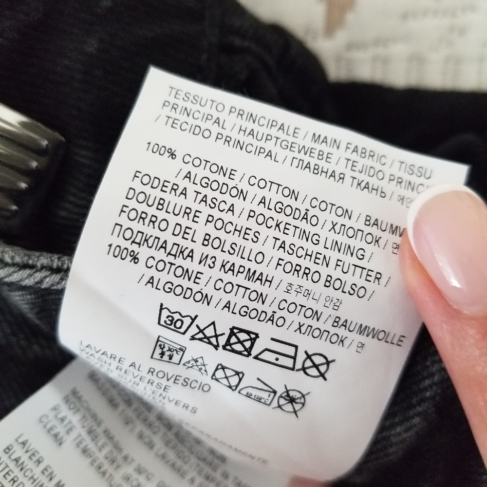 Golden Goose Jolly Distressed Carrot Fit Jeans Black Gray Size 27 - Picture 14 of 15